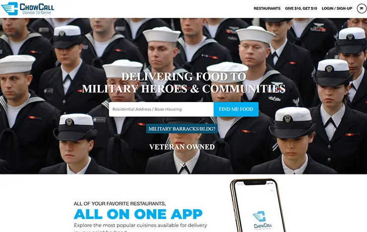 ChowCall food ordering app