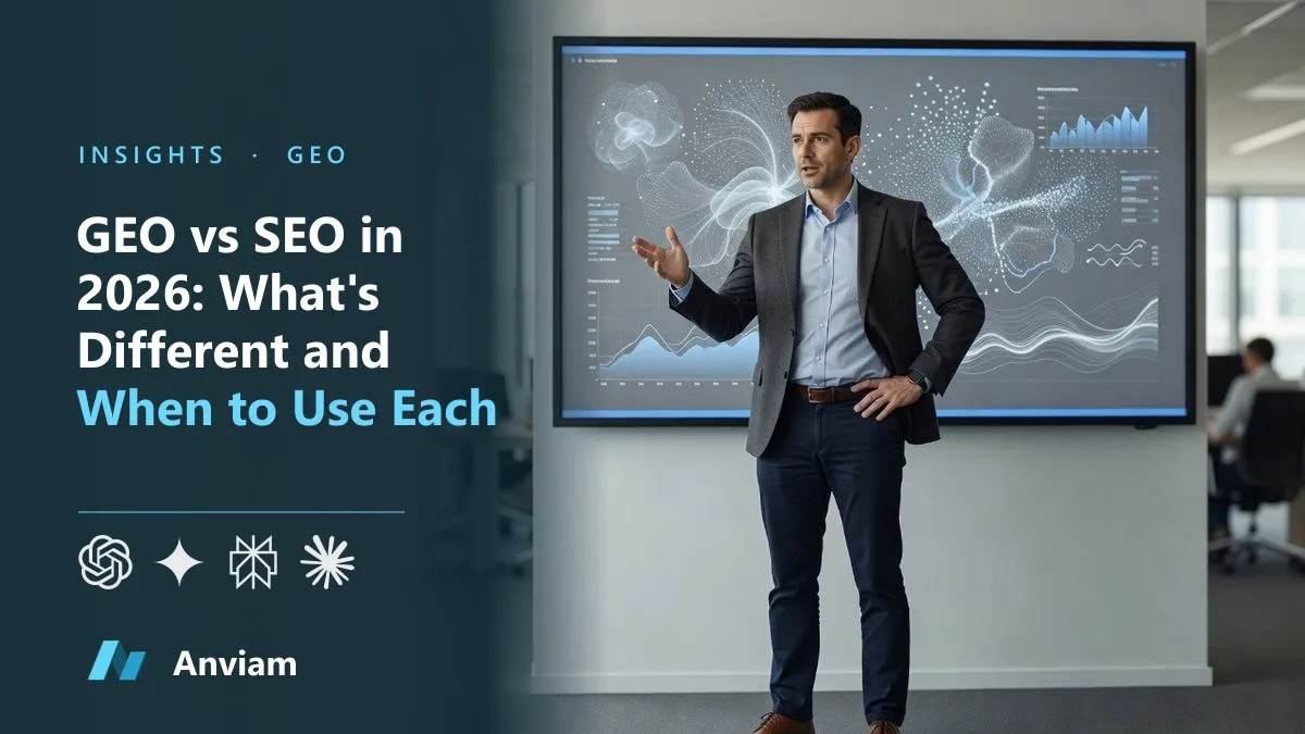GEO vs SEO in 2026: What's Different, and Where AEO Fits